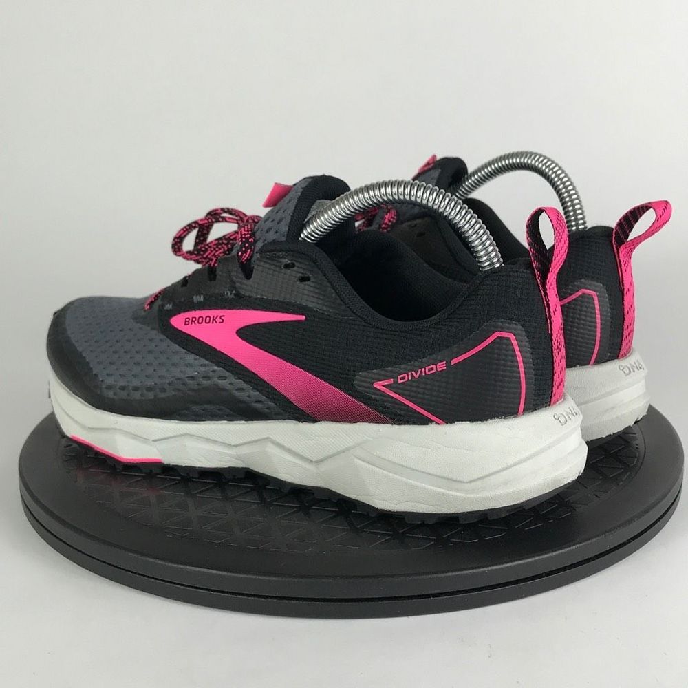 Brooks Divide 8 Black/Pink Trail Running Shoes 1203421B069 Women's Size 7.5 - Picture 7 of 13